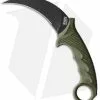 Cold Steel Karambit Steel Tiger Fixed Blade Knife OD Green (4.75" Black) -Avokelavavat Sales Store Cold Steel Karambit Steel Tiger Fixed Blade OD Green Black BHQ 173954 jr