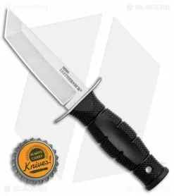 Cold Steel Mini Leatherneck Tanto Fixed Blade Knife (3.5" Satin) 39LSAA -Avokelavavat Sales Store Cold Steel Mini Leatherneck Tanto Fixed Blade Knife 3.5 Stonewash 39LSAA BHQ 121216 LS Bottlecap