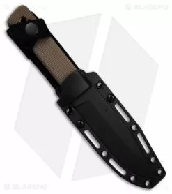 Cold Steel SRK-C Compact Fixed Blade Knife Dark Earth Kray-Ex (5" Black SK-5) -Avokelavavat Sales Store Cold Steel SRK Compact FBK Dark Earth Kray Ex 5in Black SK 5 BHQ 158051 td side