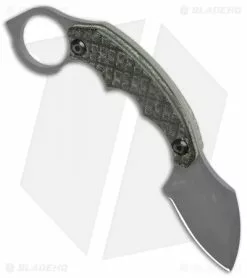Combative Edge Dragon Tail Fixed Blade Black Micarta (2.6" Gray) CBEDTB20 -Avokelavavat Sales Store Combatative Edge Dragon Trail Fixed Blade Black CBEDTB20 BHQ 114736 jr spine