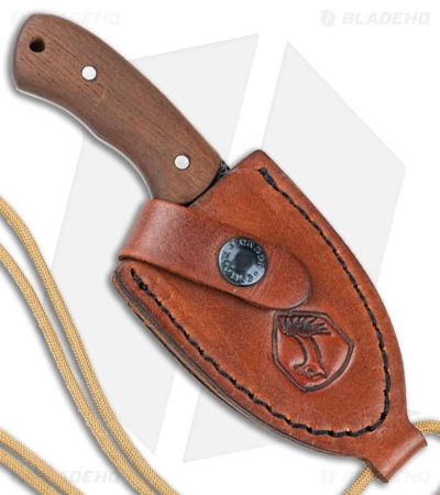 Condor Beetle Neck Knife Fixed Blade Walnut Wood (2.7" Black) 4 Condor Beetle Neck Knife Fixed Blade Walnut Wood (2.7" Black) - Image 2