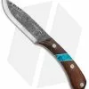 Condor Blue River Fixed Blade Knife Knife Walnut/Turquoise (4.5" Black) -Avokelavavat Sales Store Condor Blue River Fixed Walnut Turquoise Black CTK2825 4.3HC BHQ 93745 jr