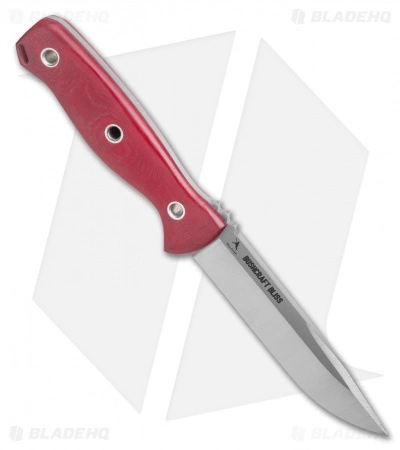 Condor Bushcraft Bliss Fixed Blade Knife Red Linen Micarta (4.5" Satin) 4 Condor Bushcraft Bliss Fixed Blade Knife Red Linen Micarta (4.5" Satin) - Image 2