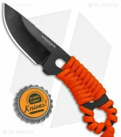 Condor Carlitos Neck Knife Fixed Blade Orange Paracord (2.5" Black) -Avokelavavat Sales Store Condor Carlitos Neck Knife Fixed Blade Orange Paracord Black CTK806 25HC BHQ 121364 jr bottlecap