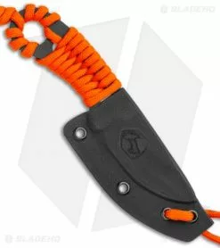 Condor Carlitos Neck Knife Fixed Blade Orange Paracord (2.5" Black) -Avokelavavat Sales Store Condor Carlitos Neck Knife Fixed Blade Orange Paracord Black CTK806 25HC BHQ 121364 jr sheath