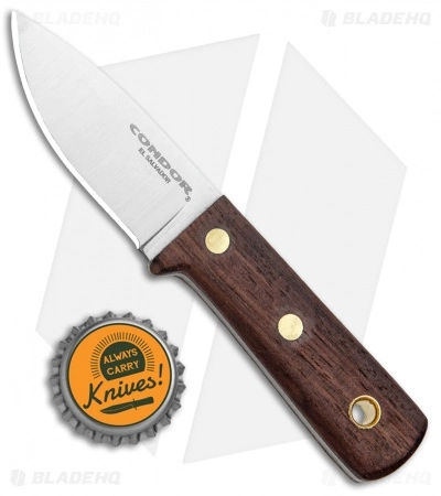 Condor Compact Kephart Knife Fixed Blade Walnut (2.5" Satin) 6 Condor Compact Kephart Knife Fixed Blade Walnut (2.5" Satin) - Image 4