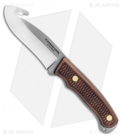 Condor Jackal Gut Hook Skinner Fixed Blade Knife Wood (3.1" Satin 440C) 3 Condor Jackal Gut Hook Skinner Fixed Blade Knife Wood (3.1" Satin 440C)