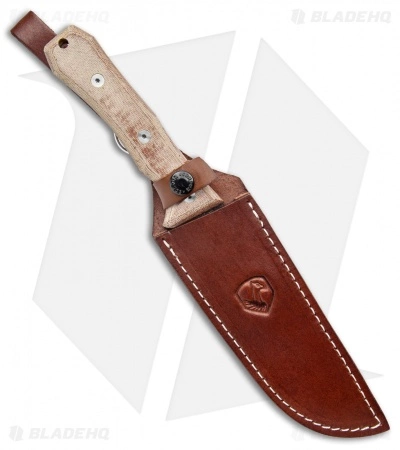 Condor Mountain Pass Camp Fixed Blade Knife W/ Leather Sheath (7" Black) 5 Condor Mountain Pass Camp Fixed Blade Knife W/ Leather Sheath (7" Black) - Image 3