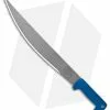 Condor Hog Sticker Machete Blue Molymer W/ Black Leather Sheath (16" Gray)