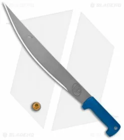 Condor Hog Sticker Machete Blue Molymer W/ Black Leather Sheath (16" Gray) -Avokelavavat Sales Store Condor Tool and Knife Hog Sticker Machete Blue CTK2010S BHQ 133271 jr bottlecap