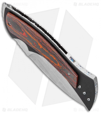 Corrie Schoeman B Ware Flipper Knife Fat Carbon (3.25" Damascus) 4 Corrie Schoeman B Ware Flipper Knife Fat Carbon (3.25" Damascus) - Image 2