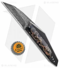 Corrie Schoeman Custom N Able Liner Lock Knife Resin Composite (3.25" Damascus) -Avokelavavat Sales Store Corrie Schoeman Custom N Able LL Resin Composite Damascus BHQ 26633 jr bottlecap