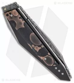 Corrie Schoeman Custom N Able Liner Lock Knife Resin Composite (3.25" Damascus) -Avokelavavat Sales Store Corrie Schoeman Custom N Able LL Resin Composite Damascus BHQ 26633 jr side