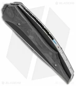 Corrie Schoeman DLete Front Flipper Knife Mother Of Pearl (2.375" Damascus) -Avokelavavat Sales Store Corrie Schoeman DLete LL CF BHQ 114058 jr spine