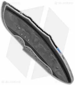 Corrie Schoeman Ilusion Flipper Knife Marble Carbon Fiber/G-10 (3.5" Damascus) -Avokelavavat Sales Store Corrie Schoeman Ilusion Flipper Knife Marble CF Damascus BHQ 124143 jr spine