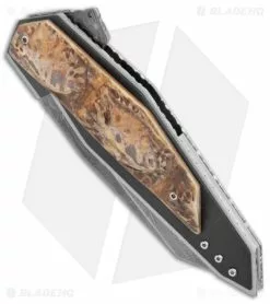 Corrie Schoeman N Able Flipper Knife Crocodile Skin (3.25" Damascus) -Avokelavavat Sales Store Corrie Schoeman N Able Folder Knife Crocodile Skin Damascus BHQ 174193 jr spine