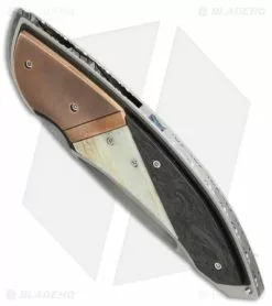 Corrie Schoeman Panerai Flipper Knife Giraffe Bone/Carbon Fiber (3" Hamon) -Avokelavavat Sales Store Corrie Schoeman Panerai giraffe bone cf hamon BHQ 72037 er spine