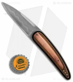 Corrie Schoeman Raindrop Liner Lock Knife Copper Beryllium (3" Hamon) -Avokelavavat Sales Store Corrie Schoeman Raindrop Black Lip Pearl Damascus BHQ 9504 er bottlecap