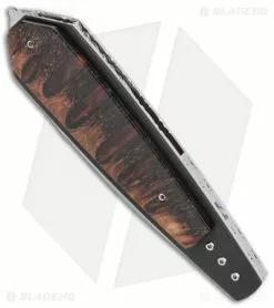 Corrie Schoeman Shout Liner Lock Dagger Knife Banxia Pod (Damascus) -Avokelavavat Sales Store Corrie Schoeman Shout LL Dagger Banxia Pod Damascus BHQ 114060 jr spine