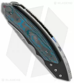 Corrie Schoeman Snout Liner Lock Knife Fat Carbon Fiber (2.5" Hamon) -Avokelavavat Sales Store Corrie Schoeman Snout LL Fat CF Blue Hamon BHQ 114057 jr spine