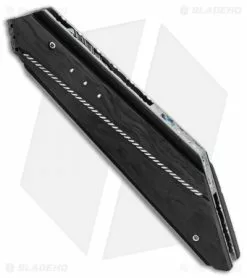 Corrie Schoeman T-Mate Flipper Knife Marble Carbon Fiber (2.875" Damascus) -Avokelavavat Sales Store Corrie Schoeman T Mate Marble CF Damascus BHQ 86776 er spine