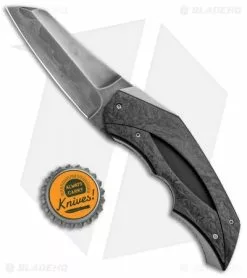 Corrie Schoeman X-Ecute Flipper Knife Marble Carbon Fiber (3" Damascus) -Avokelavavat Sales Store Corrie Schoeman X Ecute Flipper Marble CF Damascus BHQ 36835 jr bottlecap