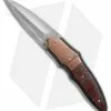 Corrie Schoeman X-Plain Flipper Knife Red Stabilized Pod (2.75" Hamon)