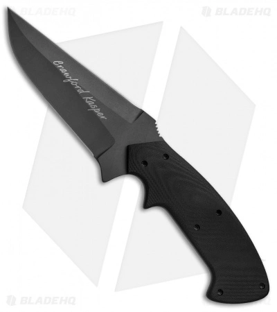 Crawford Custom Kasper Scorpion Fixed Blade Knife Black G-10 (4.5" Black DLC) 3 Crawford Custom Kasper Scorpion Fixed Blade Knife Black G-10 (4.5" Black DLC)