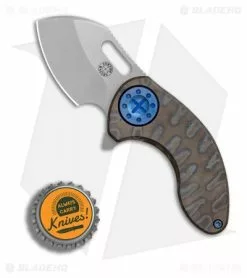 Curtiss Knives Curtiss Custom Custom Nano Flipper Knife Heat Ano Ti W/ Blue Hardware (2" SW) -Avokelavavat Sales Store Curtiss Knives Custom Nano Heat Ano Ti Blue Hardware SW BHQ 82242 er bottlecap
