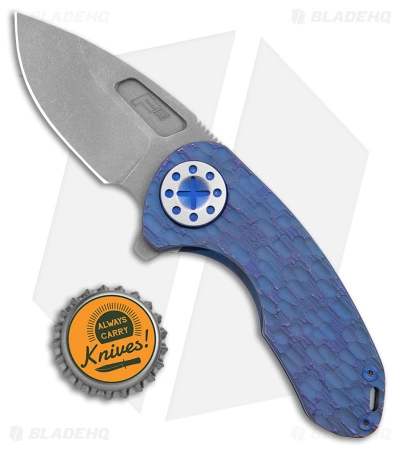Curtiss Custom Knives F3 Compact Frame Lock Knife FJ Milled Ti/Blue (2.5" SW ) 6 Curtiss Custom Knives F3 Compact Frame Lock Knife FJ Milled Ti/Blue (2.5" SW ) - Image 4