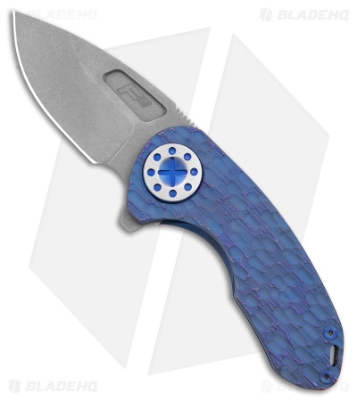Curtiss Custom Knives F3 Compact Frame Lock Knife FJ Milled Ti/Blue (2.5" SW ) 3 Curtiss Custom Knives F3 Compact Frame Lock Knife FJ Milled Ti/Blue (2.5" SW )