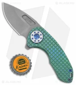 Curtiss Custom Knives Curtiss Custom F3 Compact Frame Lock Knife Frag Milled Ti/Green (2.5" SW) -Avokelavavat Sales Store Curtiss Knives F3 Compact FL Frag Milled Ti Green SW BHQ 178870 jr bottlecap