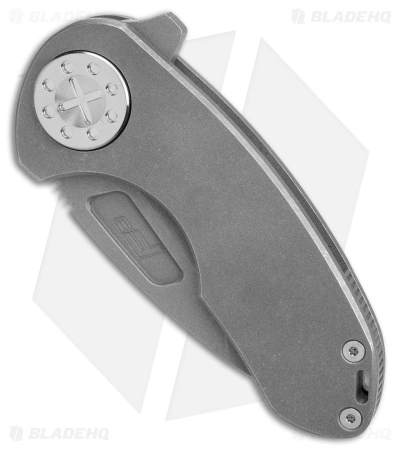 Curtiss Custom Knives F3 Compact Frame Lock Knife Ti/Gray (2.5" SW) 4 Curtiss Custom Knives F3 Compact Frame Lock Knife Ti/Gray (2.5" SW) - Image 2