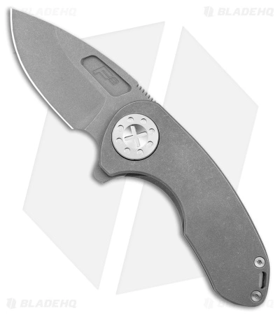Curtiss Custom Knives F3 Compact Frame Lock Knife Ti/Gray (2.5" SW) 3 Curtiss Custom Knives F3 Compact Frame Lock Knife Ti/Gray (2.5" SW)