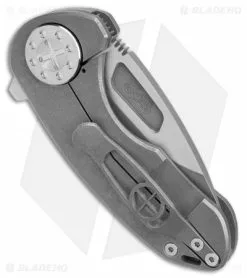 Curtiss Custom Knives F3 Compact Frame Lock Knife Ti/Gray (2.5" Two Tone) 8 Curtiss Custom Knives F3 Compact Frame Lock Knife Ti/Gray (2.5" Two Tone) -Avokelavavat Sales Store Curtiss Knives F3 Compact FL Ti Gray TT BHQ 178873 jr side