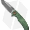 Curtiss Knives Curtiss Custom Knives F3 Large Frame Lock Knife SF Ti/Green (3.87" Two Tone)