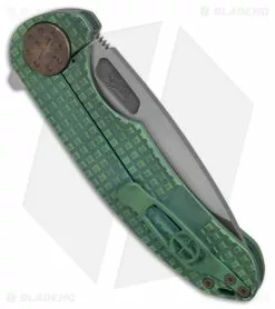 Curtiss Knives Curtiss Custom Knives F3 Large Frame Lock Knife SF Ti/Green (3.87" Two Tone) -Avokelavavat Sales Store Curtiss Knives F3 FLK SF Ti Green 3in Two Tone BHQ 178944 td side