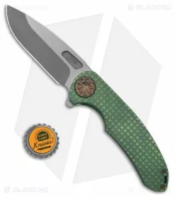 Curtiss Knives Curtiss Custom Knives F3 Large Frame Lock Knife SF Ti/Green (3.87" Two Tone) -Avokelavavat Sales Store Curtiss Knives F3 FLK SF Ti Green 3in Two Tone BHQ 178944 td size