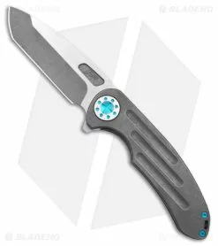 Curtiss Knives Curtiss Custom Knives F3 Large Frame Lock Knife SPF Ti/Gray (3.8" Two Tone)