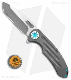 Curtiss Knives Curtiss Custom Knives F3 Large Frame Lock Knife SPF Ti/Gray (3.8" Two Tone) -Avokelavavat Sales Store Curtiss Knives F3 FLK SPF TI Blue 3in Two Tone BHQ 178942 td size