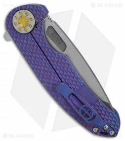 Curtiss Knives F3 Large Frame Lock Knife SPF Ti/Purple (3.8" Two Tone) -Avokelavavat Sales Store Curtiss Knives F3 FLK SPF TI Purple 3in Two Tone BHQ 178939 td side