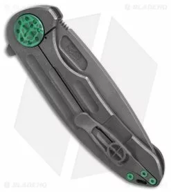 Curtiss Knives F3 Large Frame Lock Knife SPF Ti/Green (3.87"SW) -Avokelavavat Sales Store Curtiss Knives F3 FLK SPF Ti Green 3in SW BHQ 178938 td side