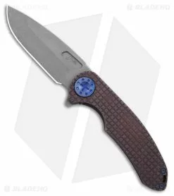Curtiss Knives Curtiss Custom F3 Large Frame Lock Knife SF Ti/Root Beer-Bronze (3.87" SW)