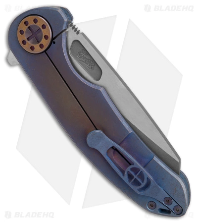 Curtiss Knives Curtiss Custom F3 Lg Frame Lock Knife Ombre-Bronze Ti (3.75" Two-Tone MagnaCut) 5 Curtiss Knives Curtiss Custom F3 Lg Frame Lock Knife Ombre-Bronze Ti (3.75" Two-Tone MagnaCut) - Image 3