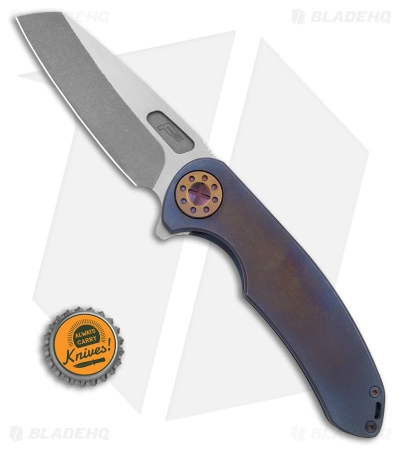 Curtiss Knives Curtiss Custom F3 Lg Frame Lock Knife Ombre-Bronze Ti (3.75" Two-Tone MagnaCut) 6 Curtiss Knives Curtiss Custom F3 Lg Frame Lock Knife Ombre-Bronze Ti (3.75" Two-Tone MagnaCut) - Image 4