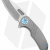 Curtiss Custom Knives Curtiss Custom F3 Medium Frame Lock Knife Gray Ti/Blue (3.25" 2-Tone Magnacut)
