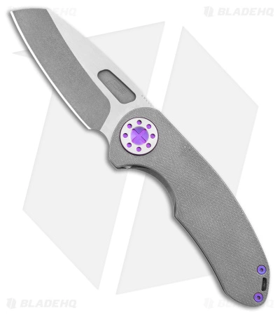 Curtiss Custom Knives Curtiss Custom F3 Medium Frame Lock Knife Gray Ti/Purple (3" 2-Tone Magnacut) 3 Curtiss Custom Knives Curtiss Custom F3 Medium Frame Lock Knife Gray Ti/Purple (3" 2-Tone Magnacut)