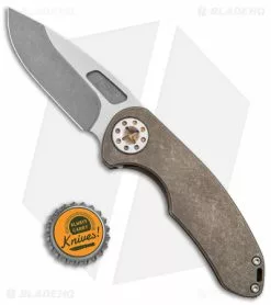 Curtis Knives Curtiss Custom Knives F3 Med Slim Frame Lock Knife Bronze SW Titanium (3.15" TT) 9 Curtis Knives Curtiss Custom Knives F3 Med Slim Frame Lock Knife Bronze SW Titanium (3.15" TT) -Avokelavavat Sales Store Curtiss Knives F3 Medium Slim FL Bronze Ti SW BHQ 172899 jr bottlecap