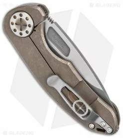 Curtis Knives Curtiss Custom Knives F3 Med Slim Frame Lock Knife Bronze SW Titanium (3.15" TT) 8 Curtis Knives Curtiss Custom Knives F3 Med Slim Frame Lock Knife Bronze SW Titanium (3.15" TT) -Avokelavavat Sales Store Curtiss Knives F3 Medium Slim FL Bronze Ti SW BHQ 172899 jr side