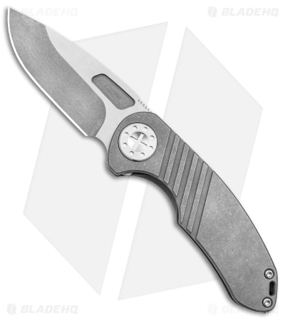 Curtis Knives Curtiss Custom F3 Med Slim Frame Lock Knife Gray SW Titanium (3.15" TT MagnaCut) 3 Curtis Knives Curtiss Custom F3 Med Slim Frame Lock Knife Gray SW Titanium (3.15" TT MagnaCut)